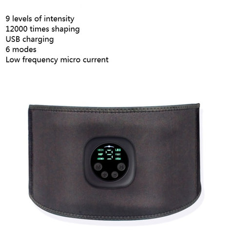 Smart Digital Display Fitness EMS Belt Abdominal Instrument Boxed Abdominal Muscle Trainer Lazy Fitness Artifact