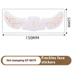 Freckle Tattoo Sticker Hot Gold And Silver