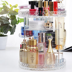Rotating cosmetic storage box