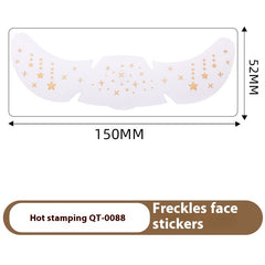 Freckle Tattoo Sticker Hot Gold And Silver