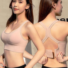 Sports Underwear Women Shockproof Yoga Fitnes Back With Chest Pad Ladies Vest