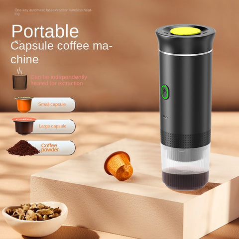 Portable Capsule Coffee Machine American-Italian Espresso Electric Small Wireless Heating Pump Coffee Machine