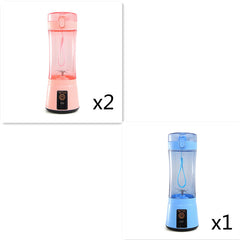 Portable Electric Fruit Juicer Wireless USB Rechargeable Mini Mixer Multifunction Summer Smoothie Blender Machine Kitchen Supplies
