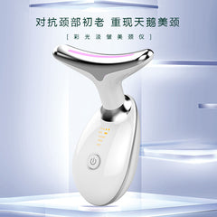 Neck Protection Instrument EMS Lifting And Tightening Neck Massage Instrument Color Light Import Neck Beauty Instrument
