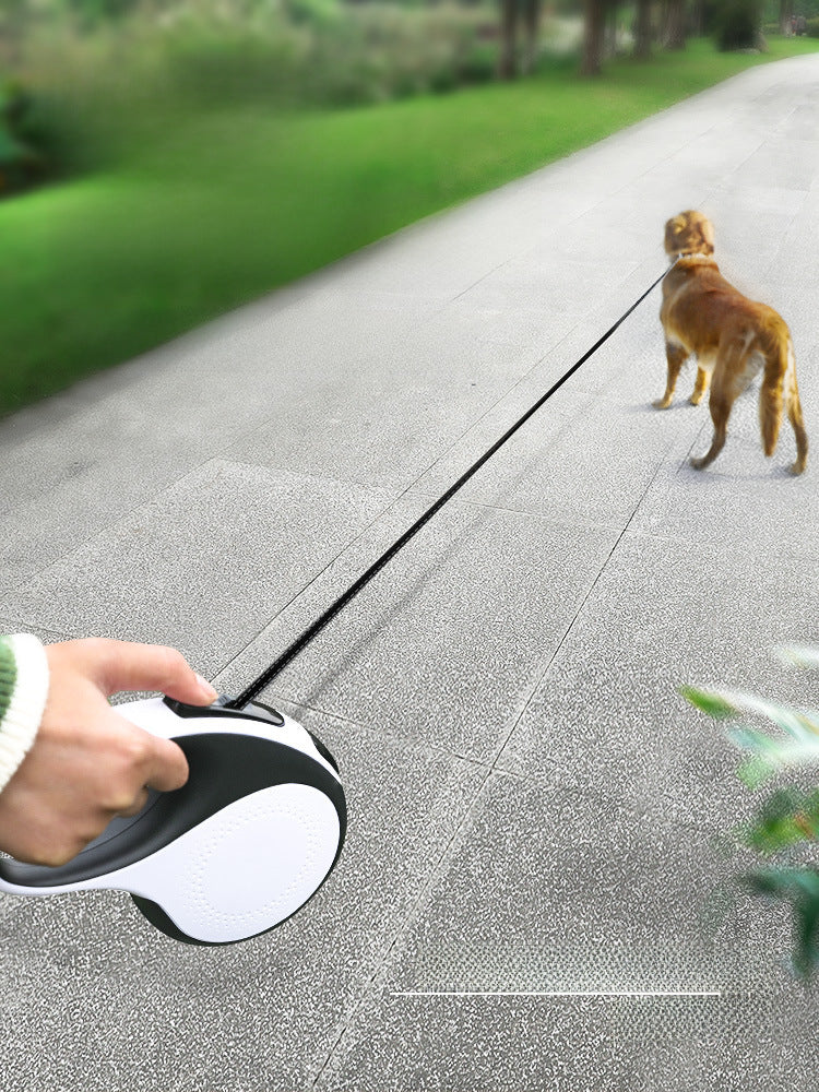 Pet Automatic Retractable Traction Rope With LED Light Dog Walking Rope Reflective Tractor Dog Traction Rope In Stock Wholesale