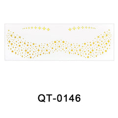 Freckle Tattoo Sticker Hot Gold And Silver