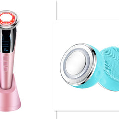 Ultrasonic LED Photon Vibration Light Therapy Massage Apparatus Micro-current Beauty Apparatus