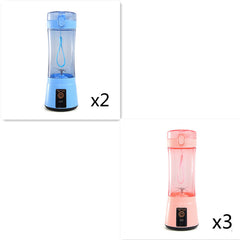 Portable Electric Fruit Juicer Wireless USB Rechargeable Mini Mixer Multifunction Summer Smoothie Blender Machine Kitchen Supplies
