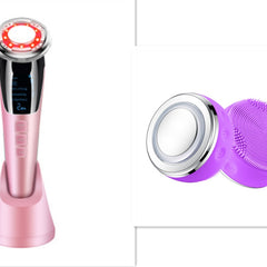 Ultrasonic LED Photon Vibration Light Therapy Massage Apparatus Micro-current Beauty Apparatus